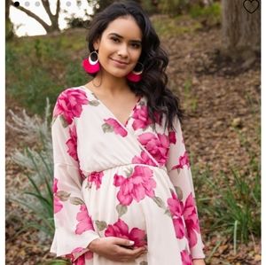 Pink BLUSH maternity dress